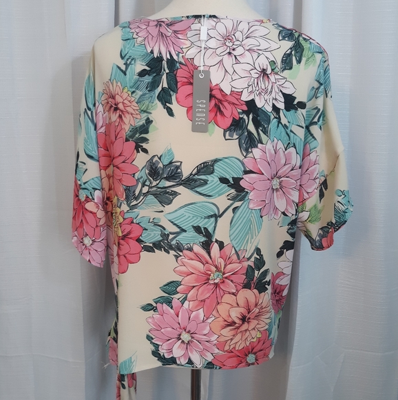 Spense watercolor floral blouse top  medium - Picture 6 of 6